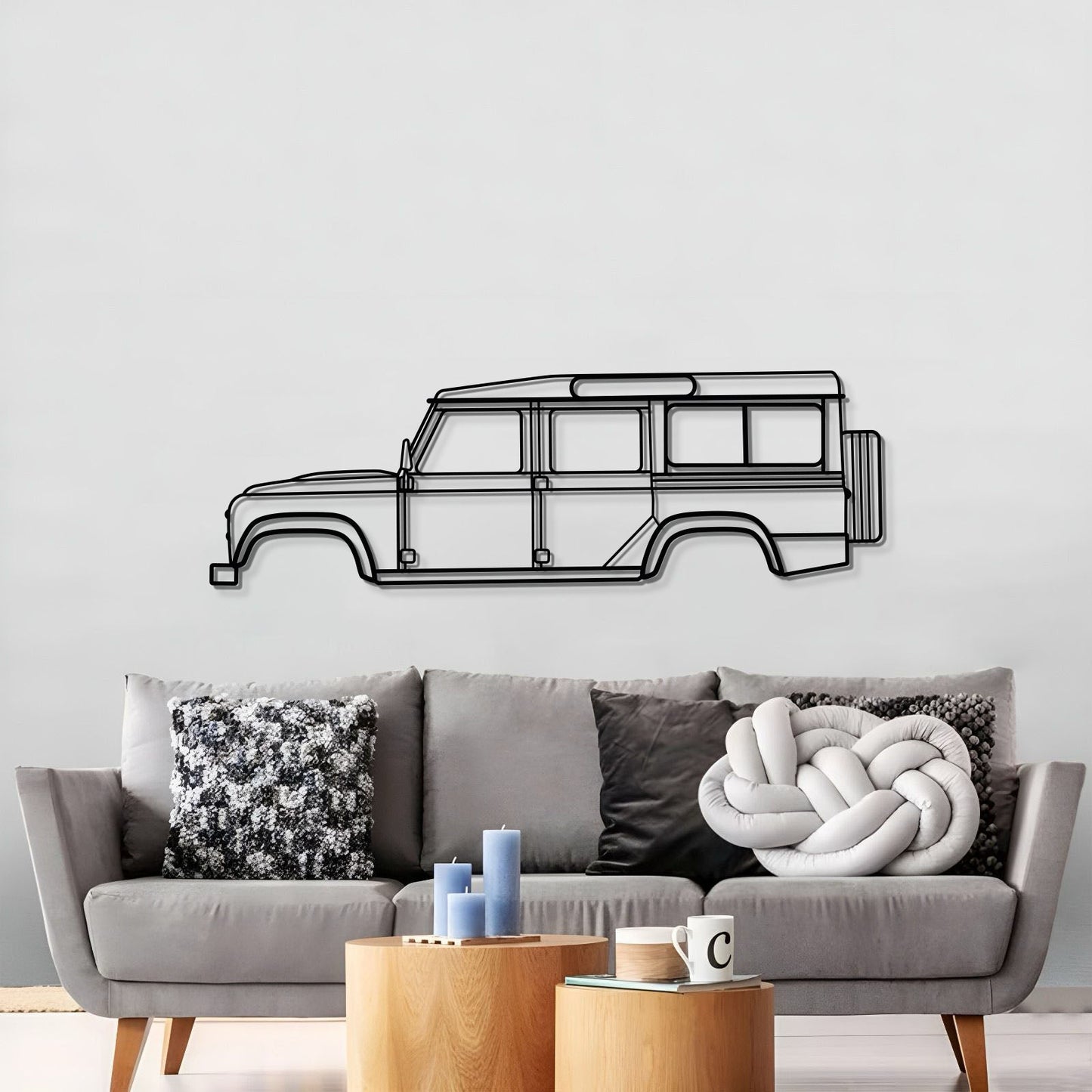 2016 Defender 110 Metal Car Wall Art - MT0561 - MT0561B49L-MT0561B69L-MT0561B80L-MT0561B99L-MT0561B120L-  DRIVEN - 3