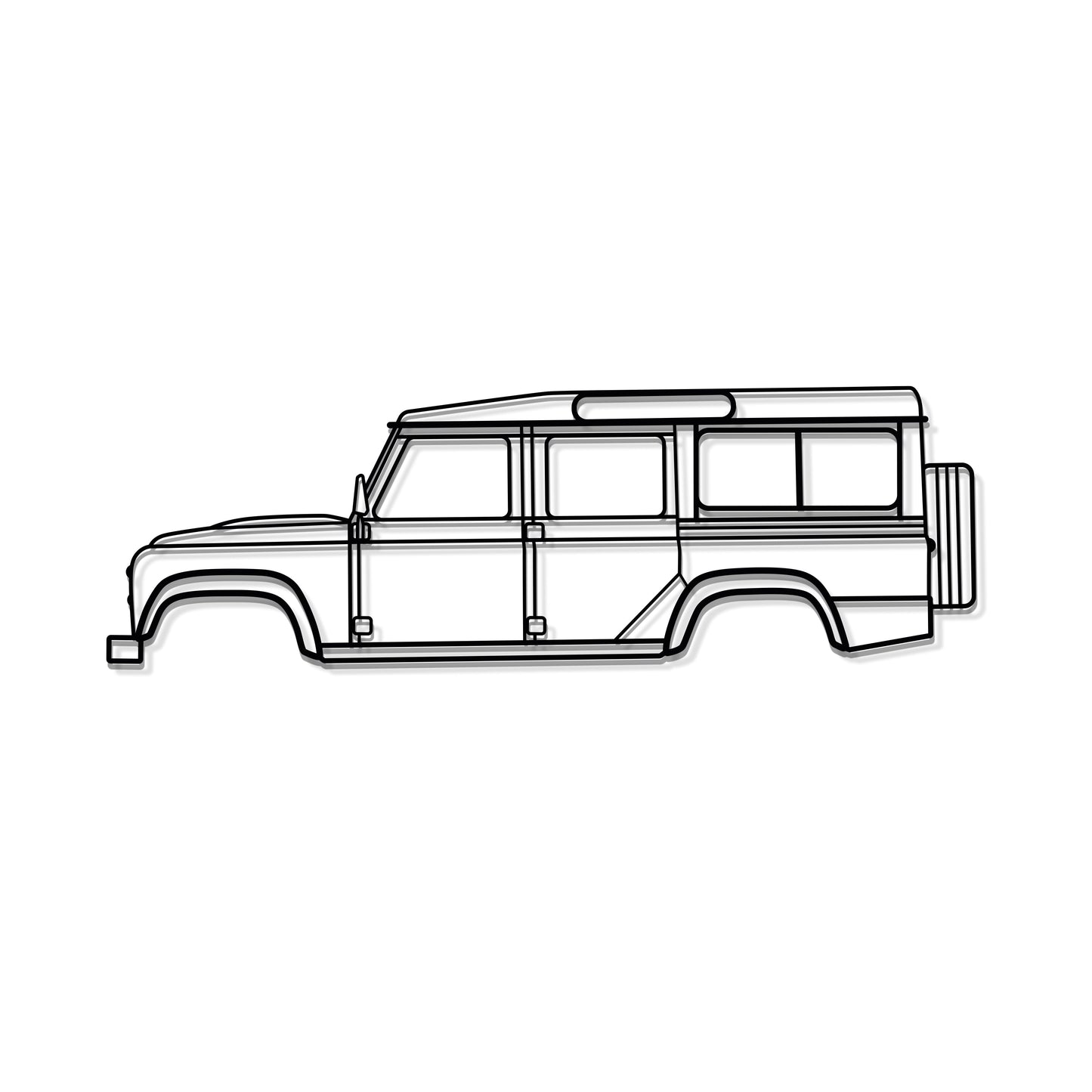 2016 Defender 110 Metal Car Wall Art - MT0561 - MT0561B49L-MT0561B69L-MT0561B80L-MT0561B99L-MT0561B120L-  DRIVEN - 8