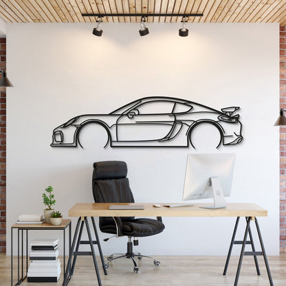 2016 Cayman GT4 981 Metal Car Wall Art - MT0897 - MT0897B49L-  DRIVEN - 1