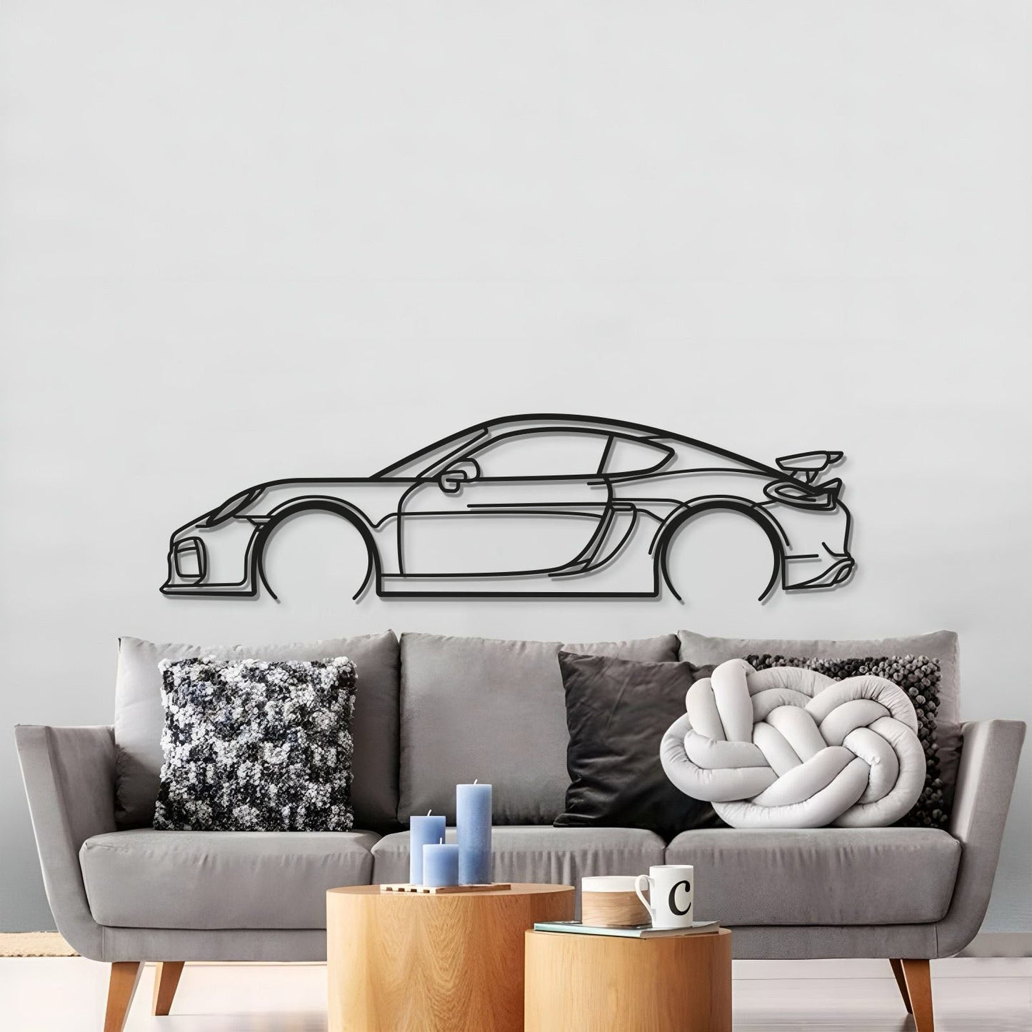 2016 Cayman GT4 981 Metal Car Wall Art - MT0897 - MT0897B49L-  DRIVEN - 3