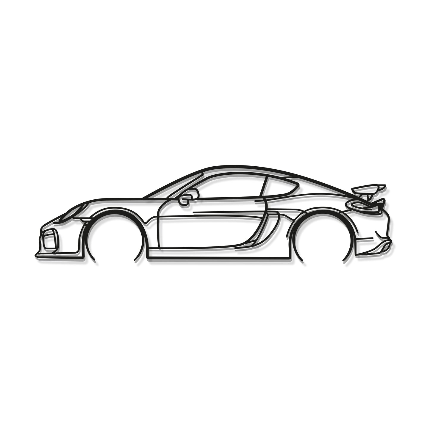 2016 Cayman GT4 981 Metal Car Wall Art - MT0897 - MT0897B49L-  DRIVEN - 8