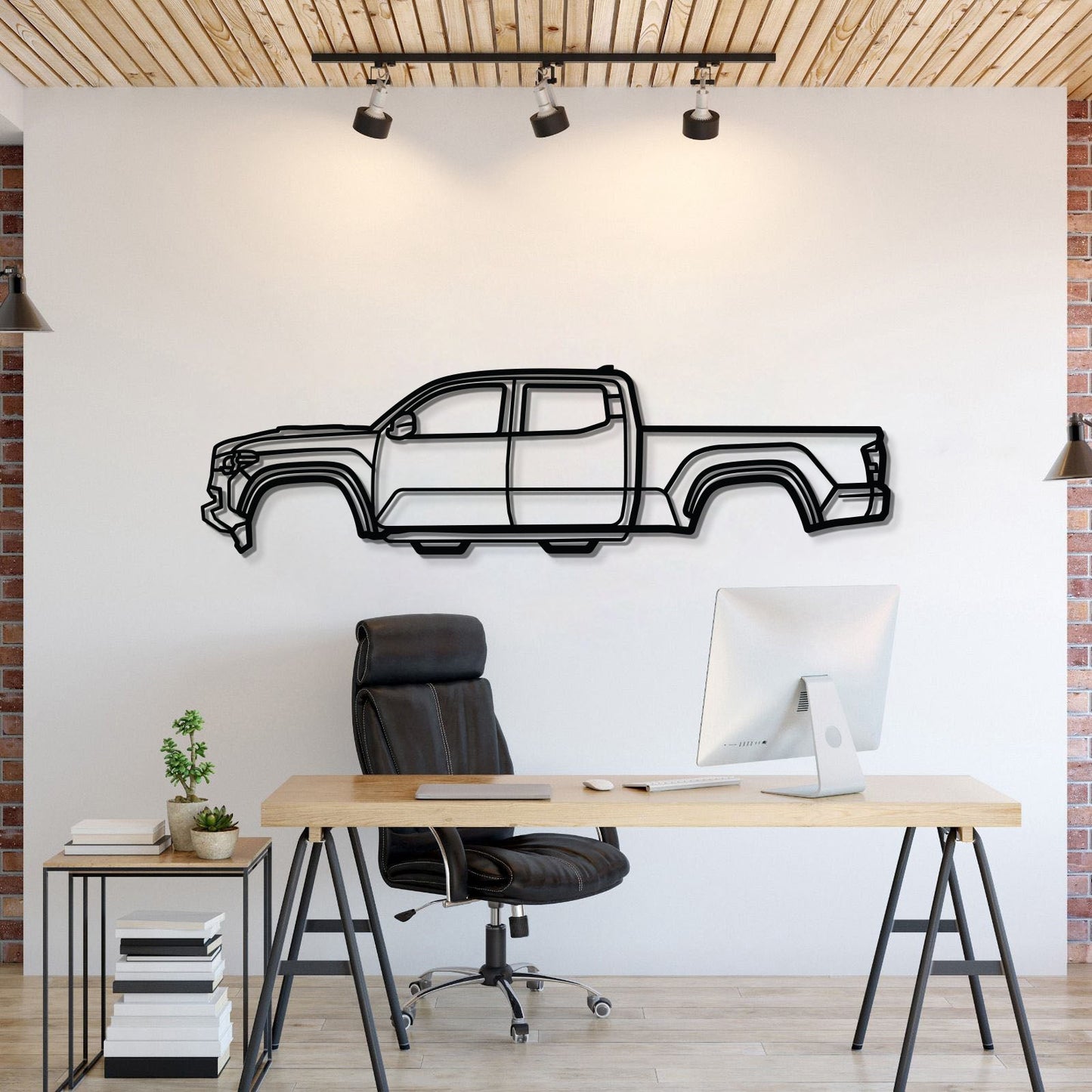 2016 Tacoma 3rd Gen Metal Car Wall Art - MT0571 - MT0571B49L-MT0571B69L-MT0571B80L-MT0571B99L-MT0571B120L-  DRIVEN - 1