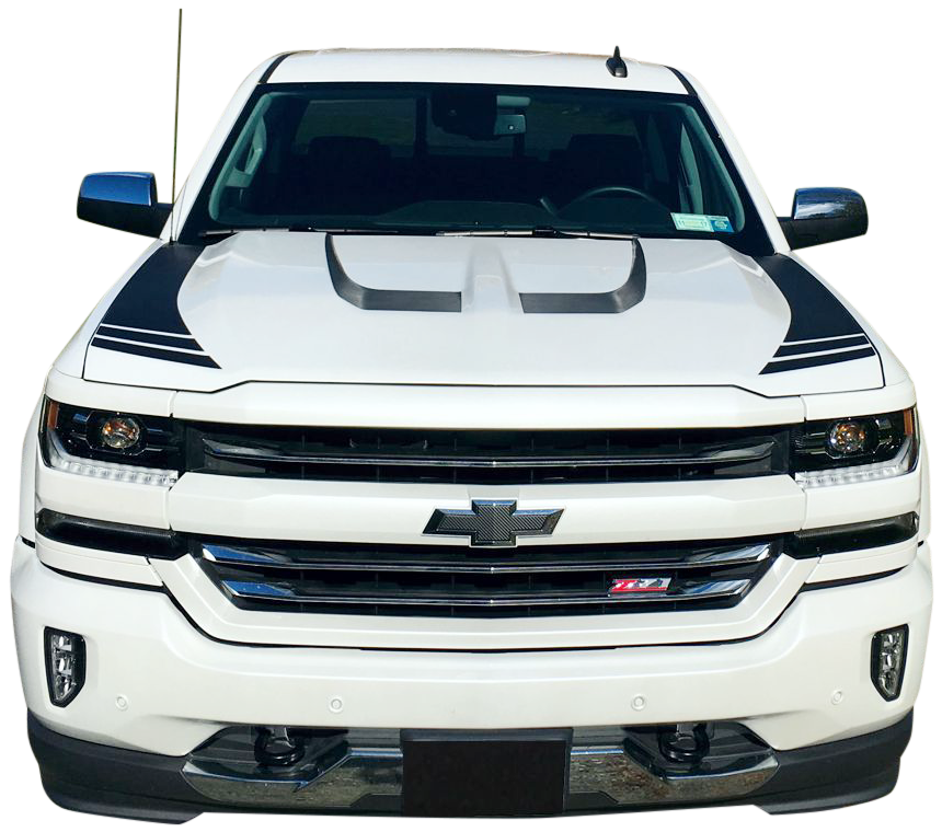 Hood Accent Stripes  - 2016-2018 Silverado 1500 - Silverado:16-18:HoodAccent-01-Silverado:16-18:HoodAccent-02-Silverado:16-18:HoodAccent-03-Silverado:16-18:HoodAccent-04-Silverado:16-18:HoodAccent-05-  DRIVEN - 1