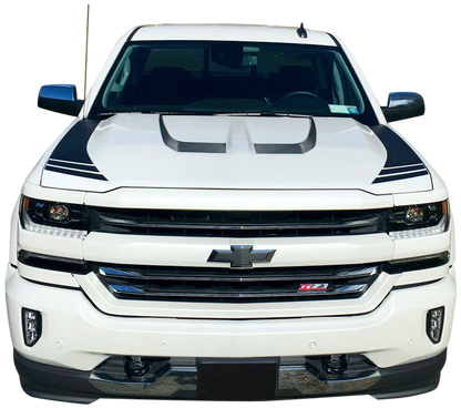 Hood Accent Stripes  - 2016-2018 Silverado 1500 - Silverado:16-18:HoodAccent-01-Silverado:16-18:HoodAccent-02-Silverado:16-18:HoodAccent-03-Silverado:16-18:HoodAccent-04-Silverado:16-18:HoodAccent-05-  DRIVEN - 1