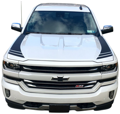 Hood Accent Stripes  - 2016-2018 Silverado 1500 - Silverado:16-18:HoodAccent-01-Silverado:16-18:HoodAccent-02-Silverado:16-18:HoodAccent-03-Silverado:16-18:HoodAccent-04-Silverado:16-18:HoodAccent-05-  DRIVEN - 4