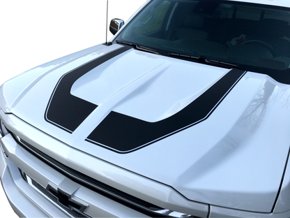 Rally Edition Style Stripes  - 2016-2018 Silverado 1500 - 2016:Silverado:RallyEdition-GBK-2016:Silverado:RallyEdition-FBK-2016:Silverado:RallyEdition-GWH-2016:Silverado:RallyEdition-NRD-2016:Silverado:RallyEdition-SIM-  DRIVEN - 1