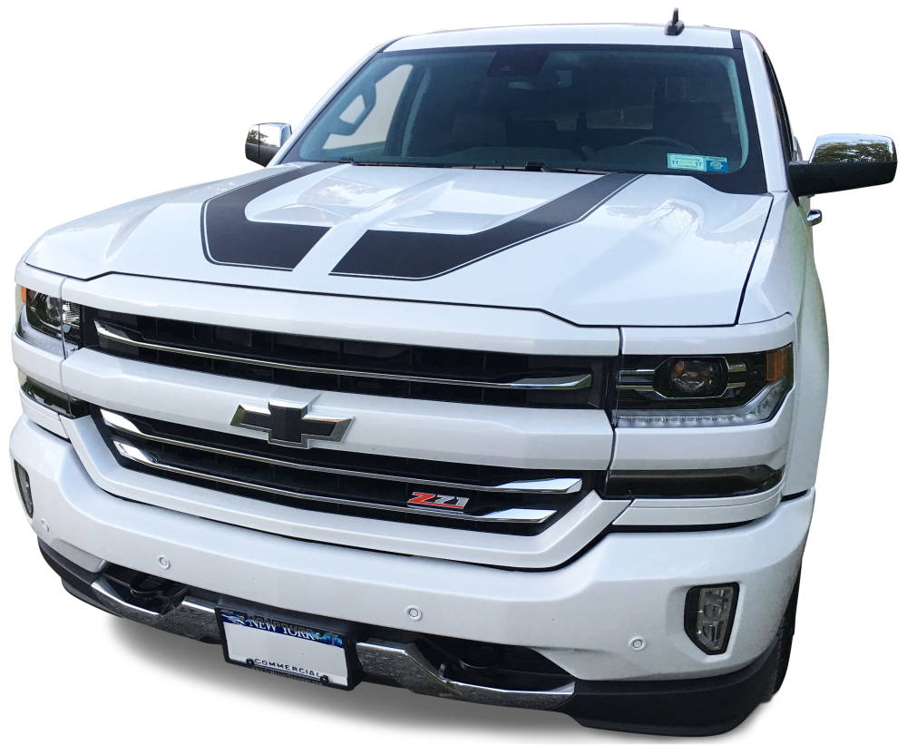 Rally Edition Style Stripes  - 2016-2018 Silverado 1500 - 2016:Silverado:RallyEdition-GBK-2016:Silverado:RallyEdition-FBK-2016:Silverado:RallyEdition-GWH-2016:Silverado:RallyEdition-NRD-2016:Silverado:RallyEdition-SIM-  DRIVEN - 3