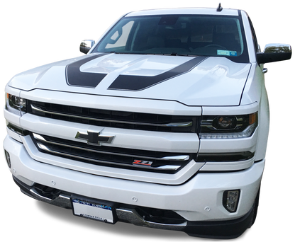 Rally Edition Style Stripes  - 2016-2018 Silverado 1500 - 2016:Silverado:RallyEdition-GBK-2016:Silverado:RallyEdition-FBK-2016:Silverado:RallyEdition-GWH-2016:Silverado:RallyEdition-NRD-2016:Silverado:RallyEdition-SIM-  DRIVEN - 3