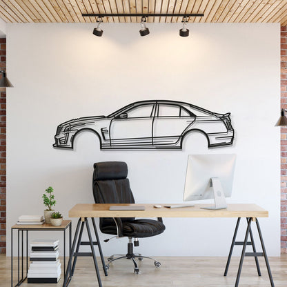2017 CTS-V Metal Car Wall Art - MT0587 - MT0587B49L-MT0587B69L-MT0587B80L-MT0587B99L-MT0587B120L-  DRIVEN - 1