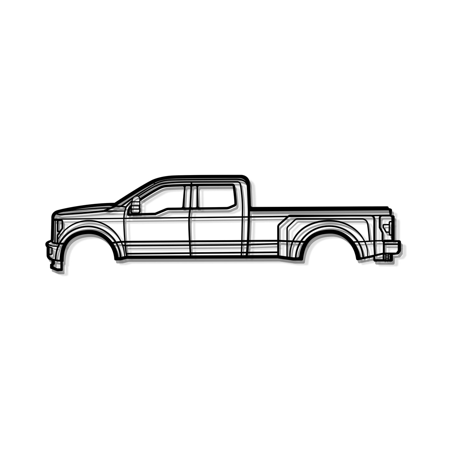 2017 F-350 Super Duty 4th Gen Metal Car Wall Art - MT0592 - MT0592B49L-MT0592B69L-MT0592B80L-MT0592B99L-MT0592B120L-  DRIVEN - 8