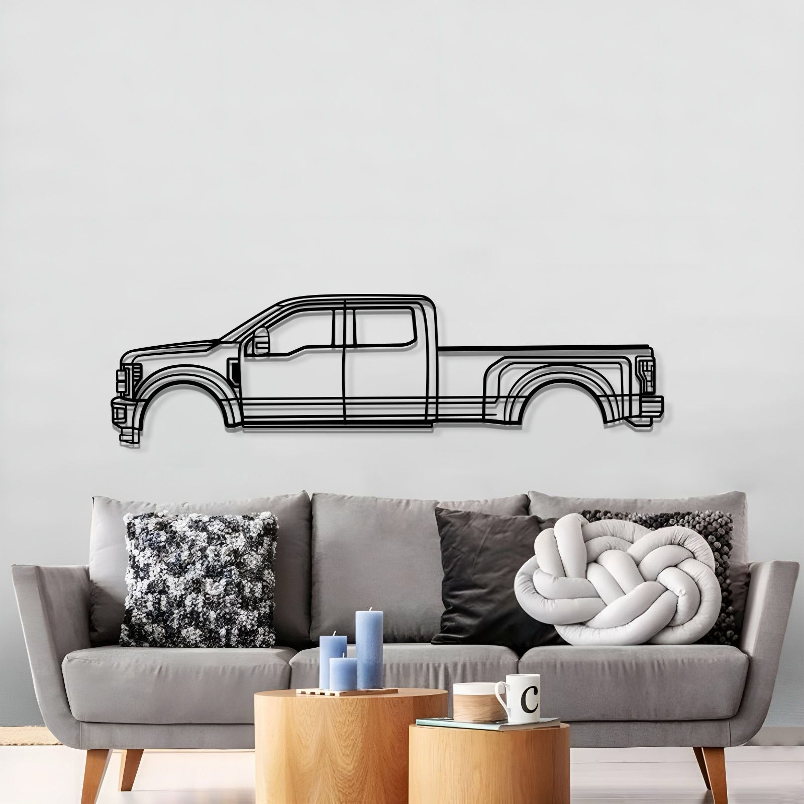 2017 F-450 Super Duty 4th Gen Metal Car Wall Art - MT0593 - MT0593B49L-MT0593B69L-MT0593B80L-MT0593B99L-MT0593B120L-  DRIVEN - 3