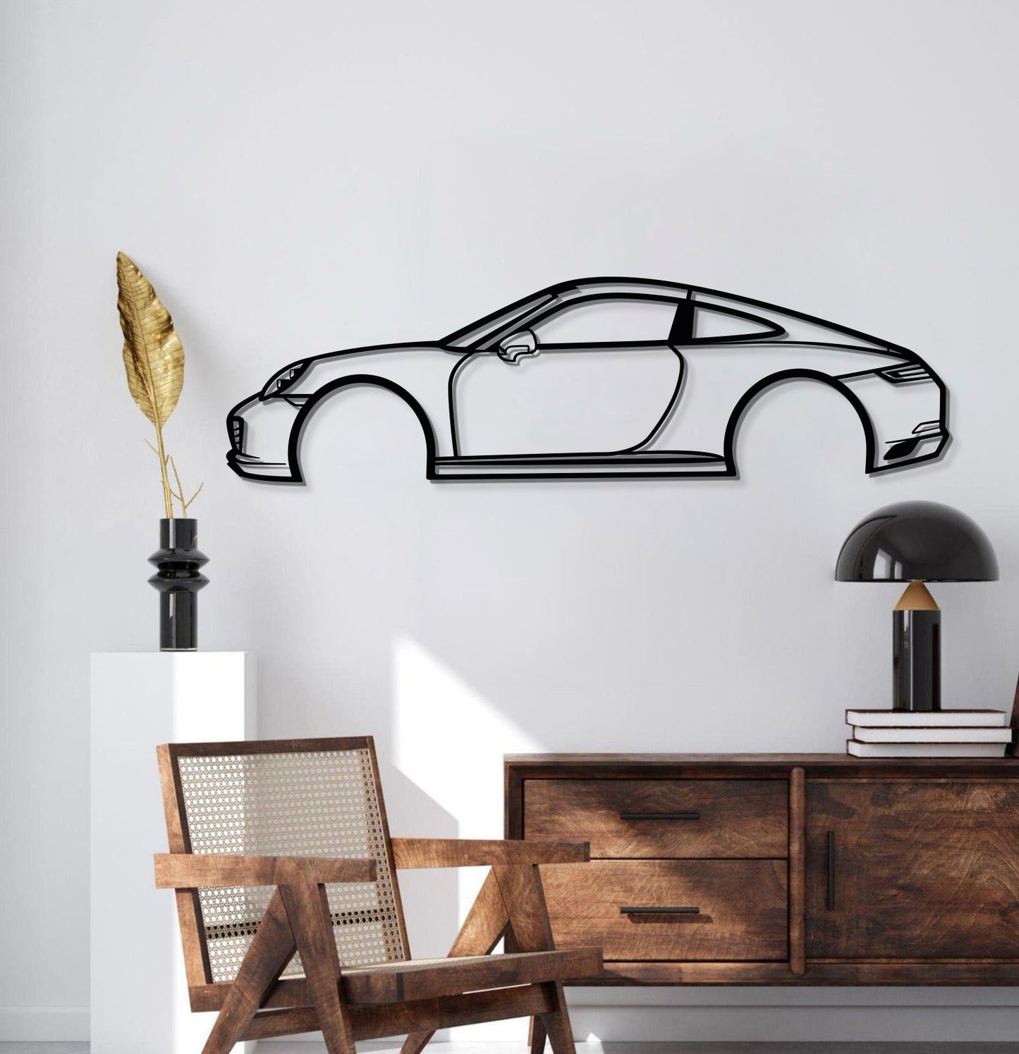 Carrera 911 Metal Car Wall Art - MT0577 - MT0577B49L-MT0577B69L-MT0577B80L-MT0577B99L-MT0577B120L-  DRIVEN - 2