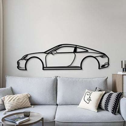 Carrera 911 Metal Car Wall Art - MT0577 - MT0577B49L-MT0577B69L-MT0577B80L-MT0577B99L-MT0577B120L-  DRIVEN - 4