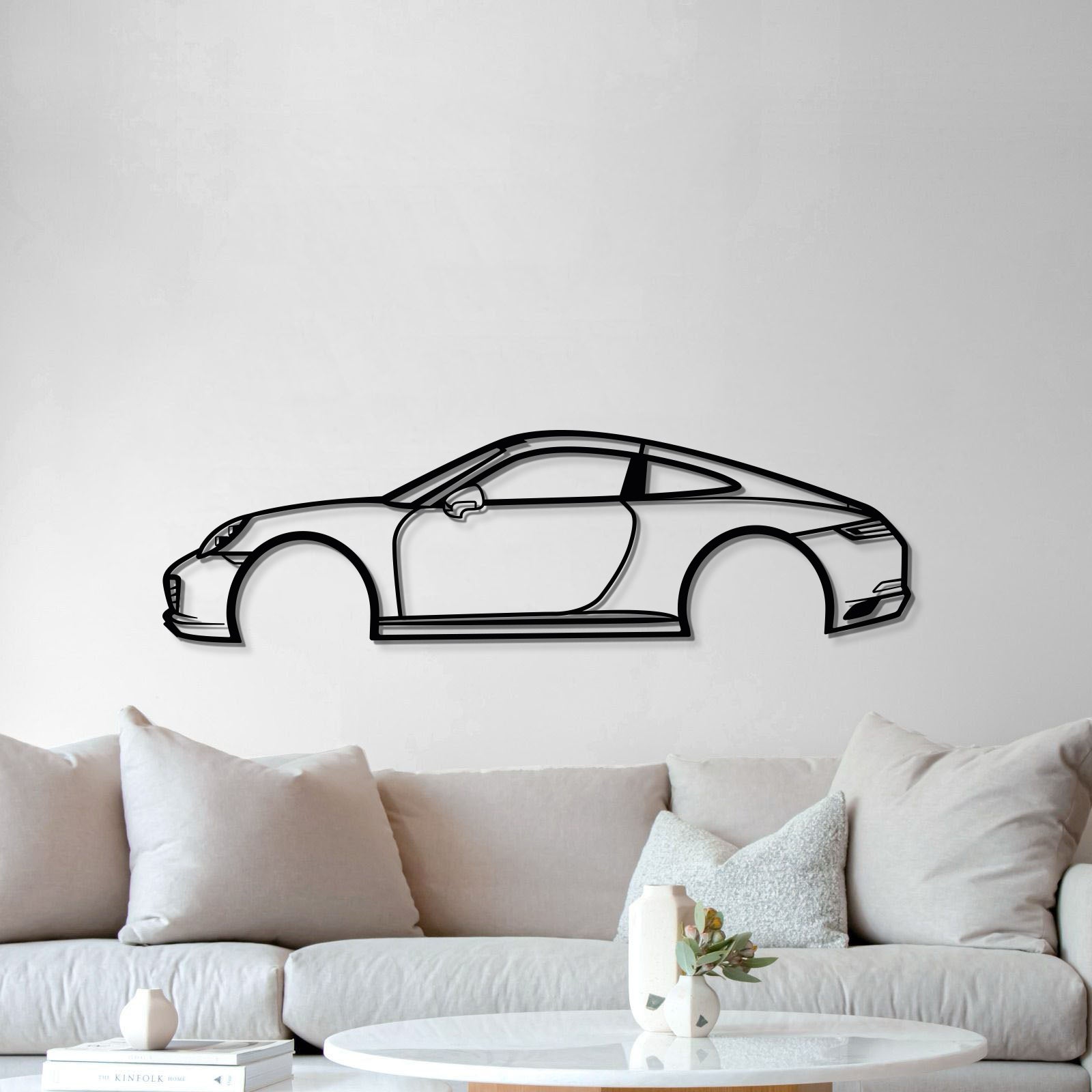 Carrera 911 Metal Car Wall Art - MT0577 - MT0577B49L-MT0577B69L-MT0577B80L-MT0577B99L-MT0577B120L-  DRIVEN - 5
