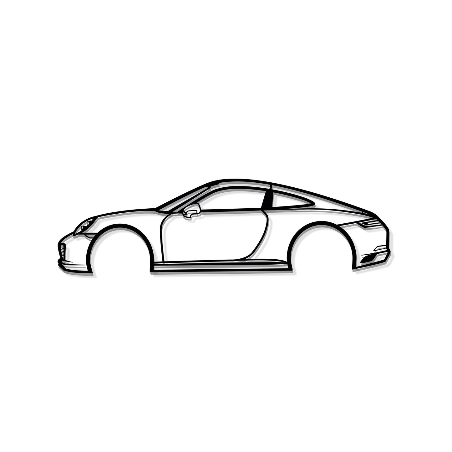 Carrera 911 Metal Car Wall Art - MT0577 - MT0577B49L-MT0577B69L-MT0577B80L-MT0577B99L-MT0577B120L-  DRIVEN - 8