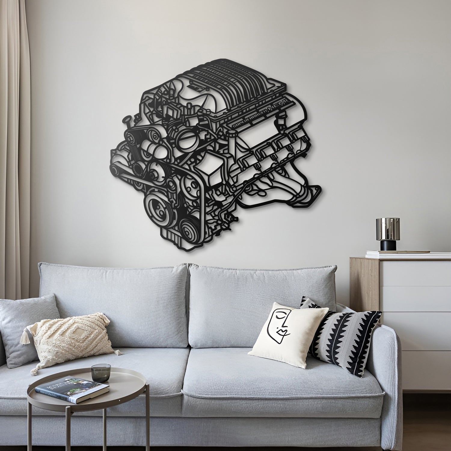 2018 Challenger HEMI Metal Engine Block Wall Art - MTEB-0002 - MTEB-0002B99-MTEB-0002B120-MTEB-0002B138-  DRIVEN - 5