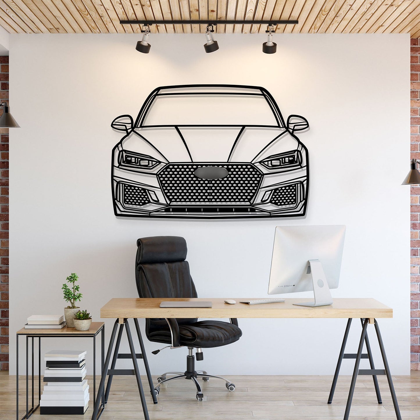 2018 RS5 Front View Metal Car Wall Art - MT1322 - MT1322B69-MT1322B80-MT1322B99-MT1322B115-MT1322B140-  DRIVEN - 1