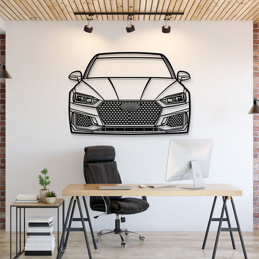 2018 RS5 Front View Metal Car Wall Art - MT1322 - MT1322B69-MT1322B80-MT1322B99-MT1322B115-MT1322B140-  DRIVEN - 1