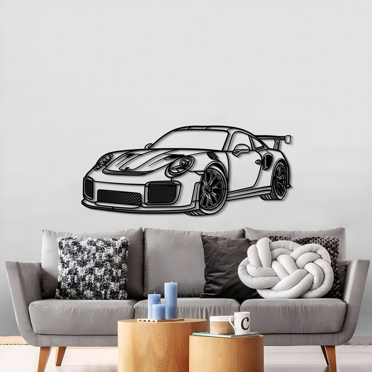 2018 911 GT2 RS Perspective Metal Car Wall Art - MT0461 - MT0461B69L-MT0461B80L-MT0461B99L-MT0461B115L-MT0461B140L-  DRIVEN - 3