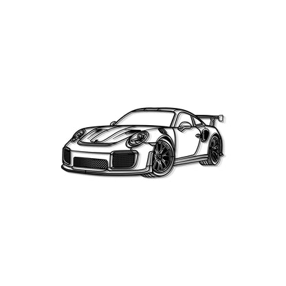 2018 911 GT2 RS Perspective Metal Car Wall Art - MT0461 - MT0461B69L-MT0461B80L-MT0461B99L-MT0461B115L-MT0461B140L-  DRIVEN - 8