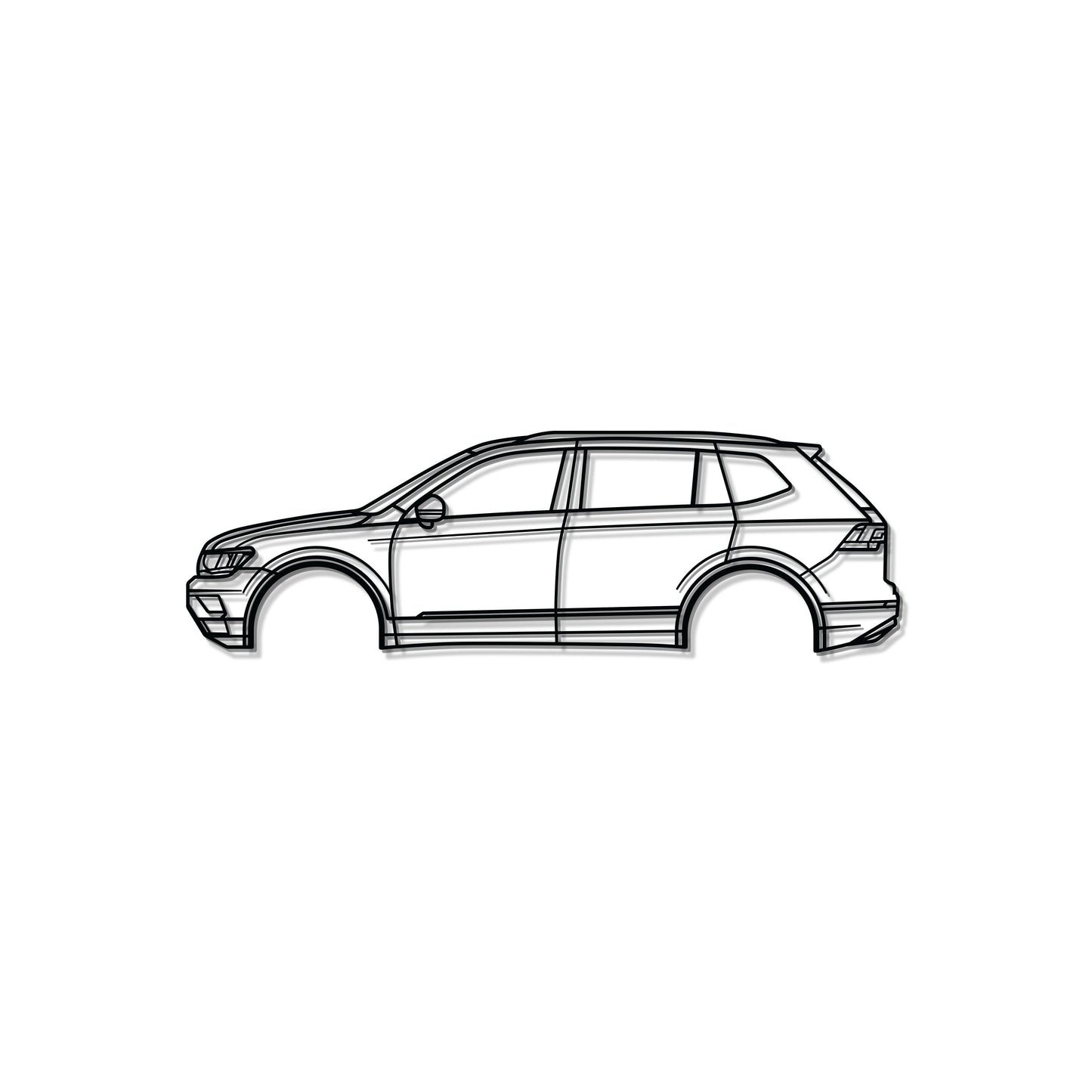2018 Tiguan 2nd Gen AD BW Metal Car Wall Art - MT0632 - MT0632B49L-MT0632B69L-MT0632B80L-MT0632B99L-MT0632B120L-  DRIVEN - 8