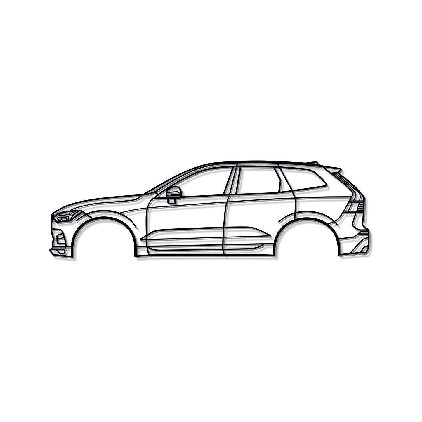 2018 XC60 2nd Gen Metal Car Wall Art - MT0639 - MT0639B49L-MT0639B69L-MT0639B80L-MT0639B99L-MT0639B120L-  DRIVEN - 8