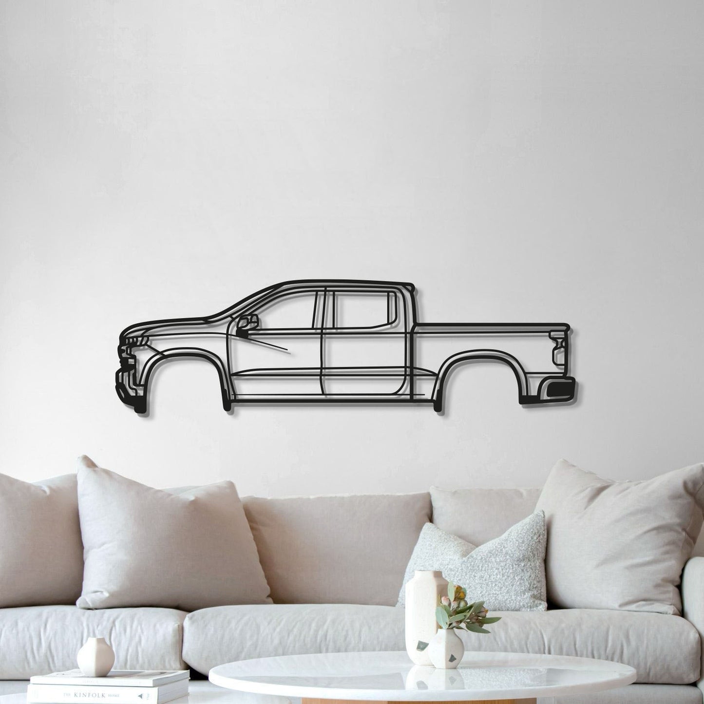2019 Silverado 1500 4th Gen Metal Car Wall Art - MT0681 - MT0681B49L-MT0681B69L-MT0681B80L-MT0681B99L-MT0681B120L-  DRIVEN - 5