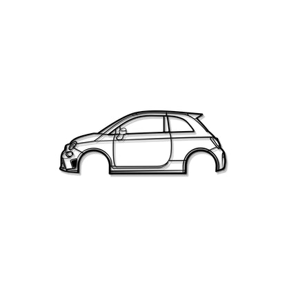 2019 595 Abarth Metal Car Wall Art - MT0643 - MT0643B49L-MT0643B69L-MT0643B80L-MT0643B99L-MT0643B120L-  DRIVEN - 8