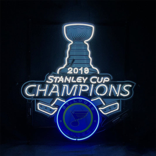 2019 Stanley Cup Champions St. Louis Blues Neon Signs - ME673-  DRIVEN - 1