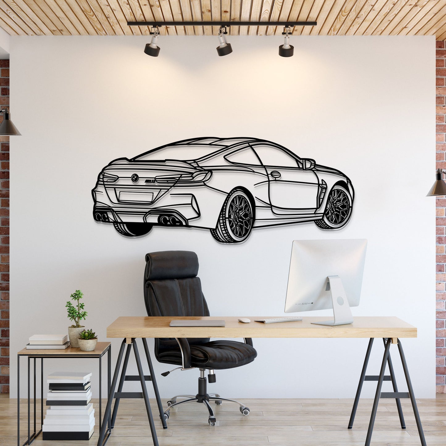 2020 M8 Competition Perspective Metal Car Wall Art - MT1144 - MT1144B69L-MT1144B80L-MT1144B99L-MT1144B115L-MT1144B140L-  DRIVEN - 1