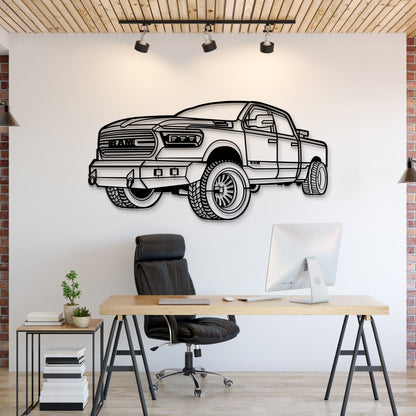 2020 RAM 1500 Perspective Metal Car Wall Art - MT1318 - MT1318B69L-MT1318B80L-MT1318B99L-MT1318B115L-MT1318B140L-  DRIVEN - 1