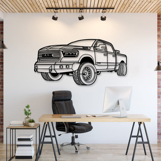 2020 RAM 1500 Perspective Metal Car Wall Art - MT1318 - MT1318B69L-MT1318B80L-MT1318B99L-MT1318B115L-MT1318B140L-  DRIVEN - 1