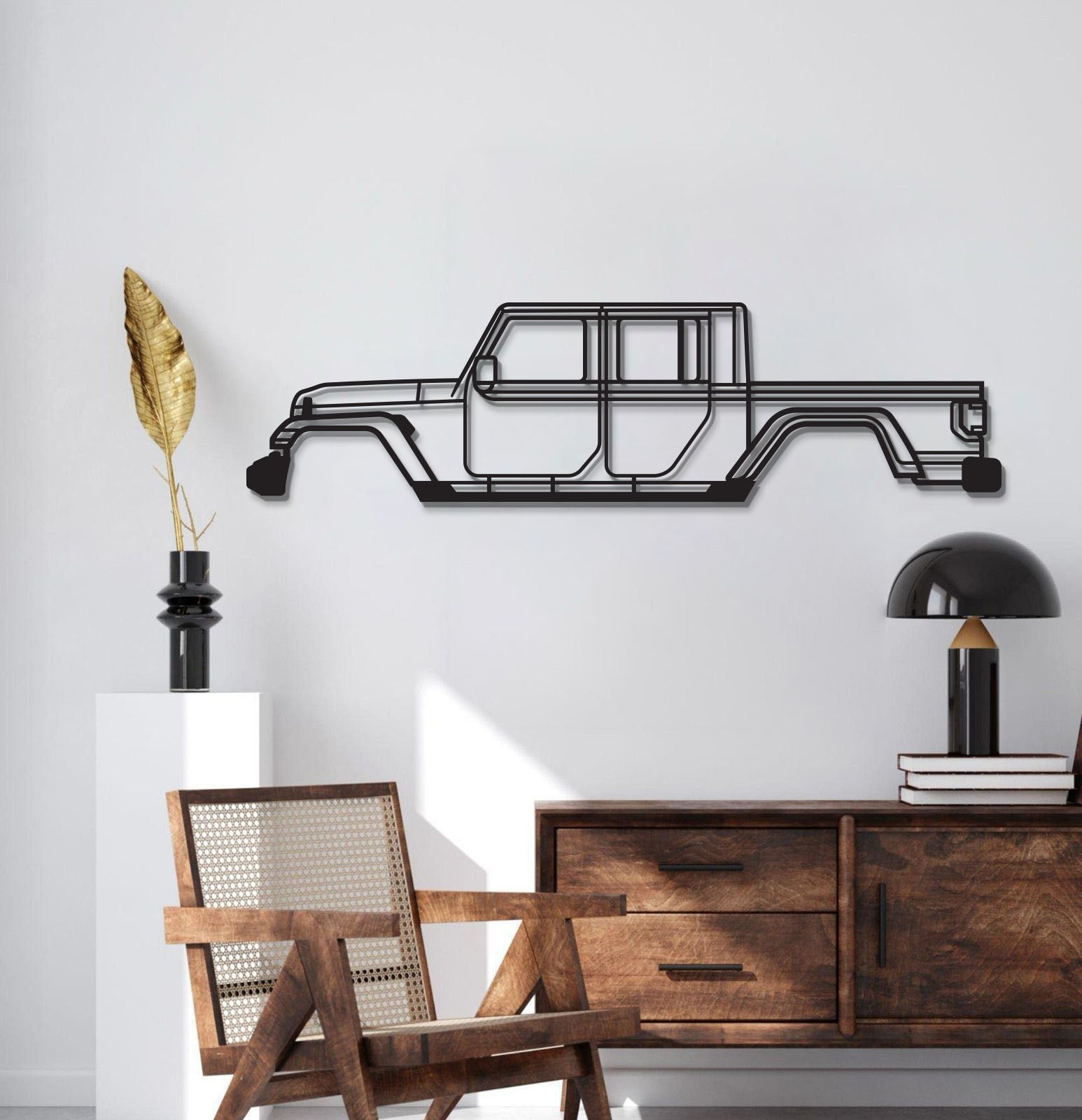 2020 Gladiator JT Metal Car Wall Art  - MT0708 - MT0708B49L-MT0708B69L-MT0708B80L-MT0708B99L-MT0708B120L-  DRIVEN - 2