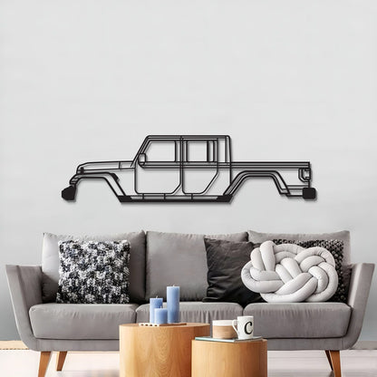 2020 Gladiator JT Metal Car Wall Art  - MT0708 - MT0708B49L-MT0708B69L-MT0708B80L-MT0708B99L-MT0708B120L-  DRIVEN - 3