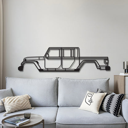 2020 Gladiator JT Metal Car Wall Art  - MT0708 - MT0708B49L-MT0708B69L-MT0708B80L-MT0708B99L-MT0708B120L-  DRIVEN - 4