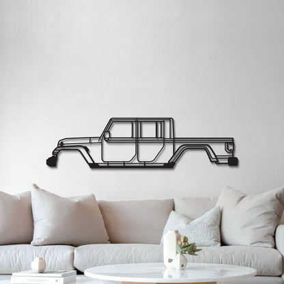2020 Gladiator JT Metal Car Wall Art  - MT0708 - MT0708B49L-MT0708B69L-MT0708B80L-MT0708B99L-MT0708B120L-  DRIVEN - 5