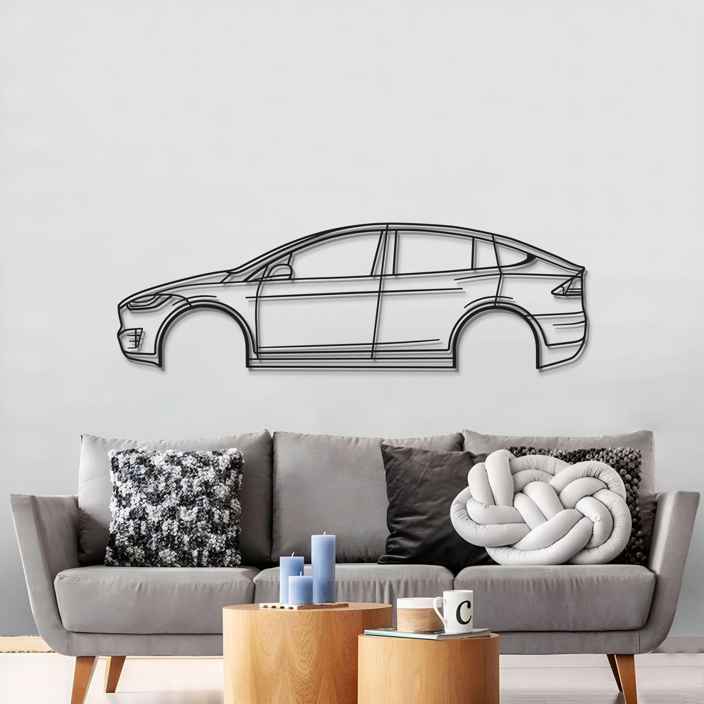 2020 Model X Performance Metal Car Wall Art - MT0715 - MT0715B49L-MT0715B69L-MT0715B80L-MT0715B99L-MT0715B120L-  DRIVEN - 3