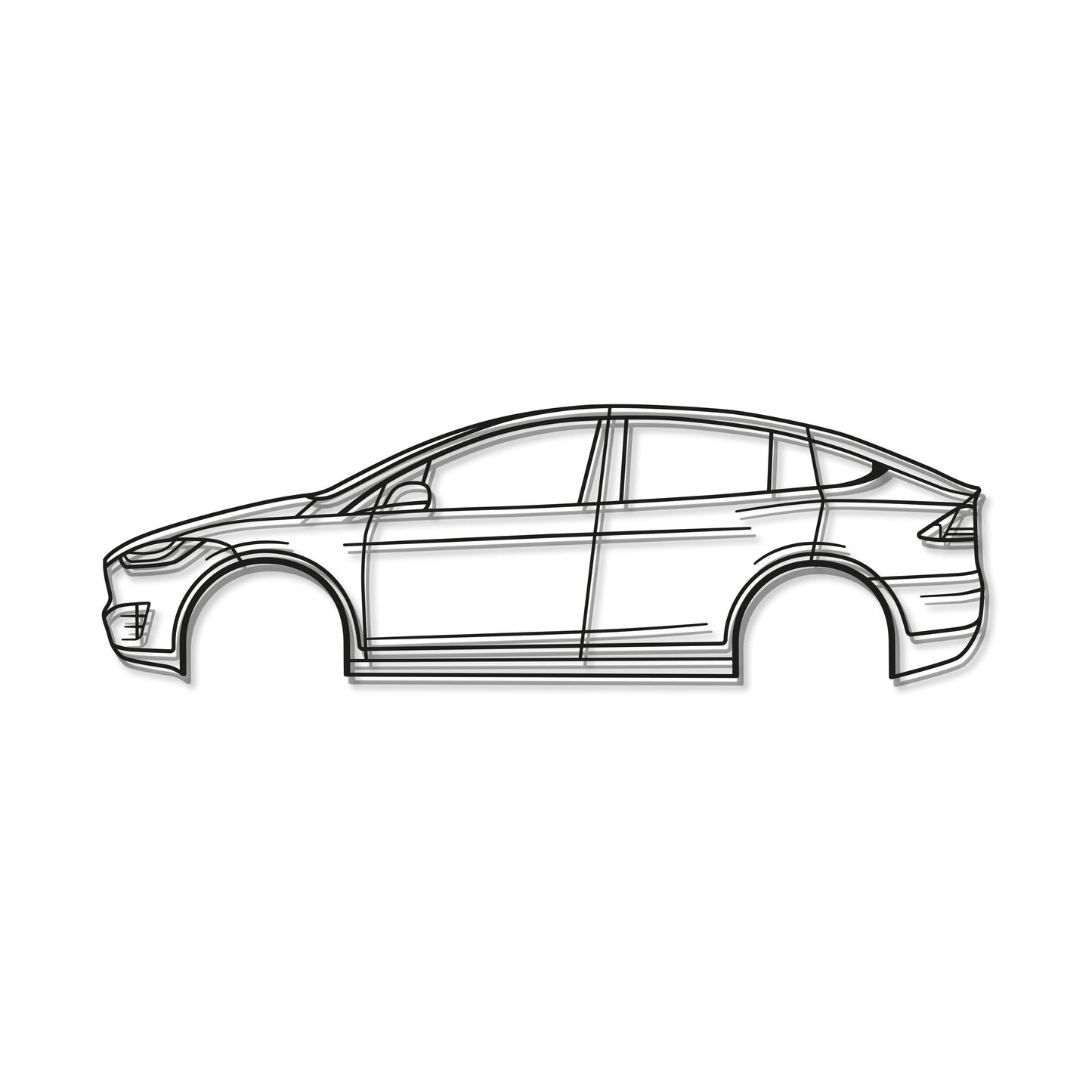 2020 Model X Performance Metal Car Wall Art - MT0715 - MT0715B49L-MT0715B69L-MT0715B80L-MT0715B99L-MT0715B120L-  DRIVEN - 8