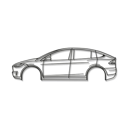 2020 Model X Performance Metal Car Wall Art - MT0715 - MT0715B49L-MT0715B69L-MT0715B80L-MT0715B99L-MT0715B120L-  DRIVEN - 8