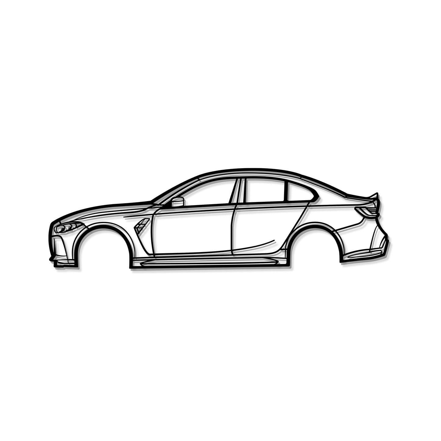 2021 G80 M3 Competition Metal Car Wall Art - MT0749 - MT0749B49L-MT0749B69L-MT0749B80L-MT0749B99L-MT0749B120L-  DRIVEN - 8