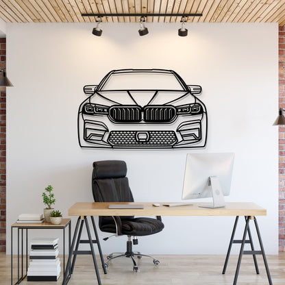 2021 M5 Competition Front View Metal Car Wall Art - MT1325 - MT1325B69-MT1325B80-MT1325B99-MT1325B115-MT1325B140-  DRIVEN - 1