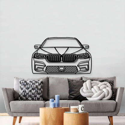 2021 M5 Competition Front View Metal Car Wall Art - MT1325 - MT1325B69-MT1325B80-MT1325B99-MT1325B115-MT1325B140-  DRIVEN - 3