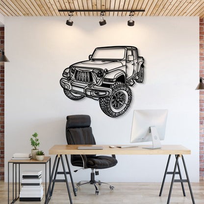 2021 Gladiator Perspective Metal Car Wall Art - MT1279 - MT1279B69L-MT1279B80L-MT1279B99L-MT1279B115L-MT1279B140L-  DRIVEN - 1