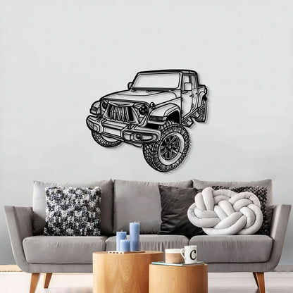 2021 Gladiator Perspective Metal Car Wall Art - MT1279 - MT1279B69L-MT1279B80L-MT1279B99L-MT1279B115L-MT1279B140L-  DRIVEN - 2
