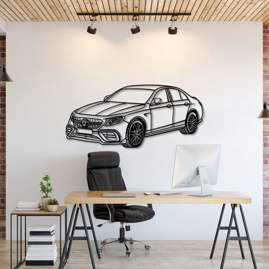 2021 E63S AMG Perspective Metal Car Wall Art - MT0466 - MT0466B69L-MT0466B80L-MT0466B99L-MT0466B115L-MT0466B140L-  DRIVEN - 1