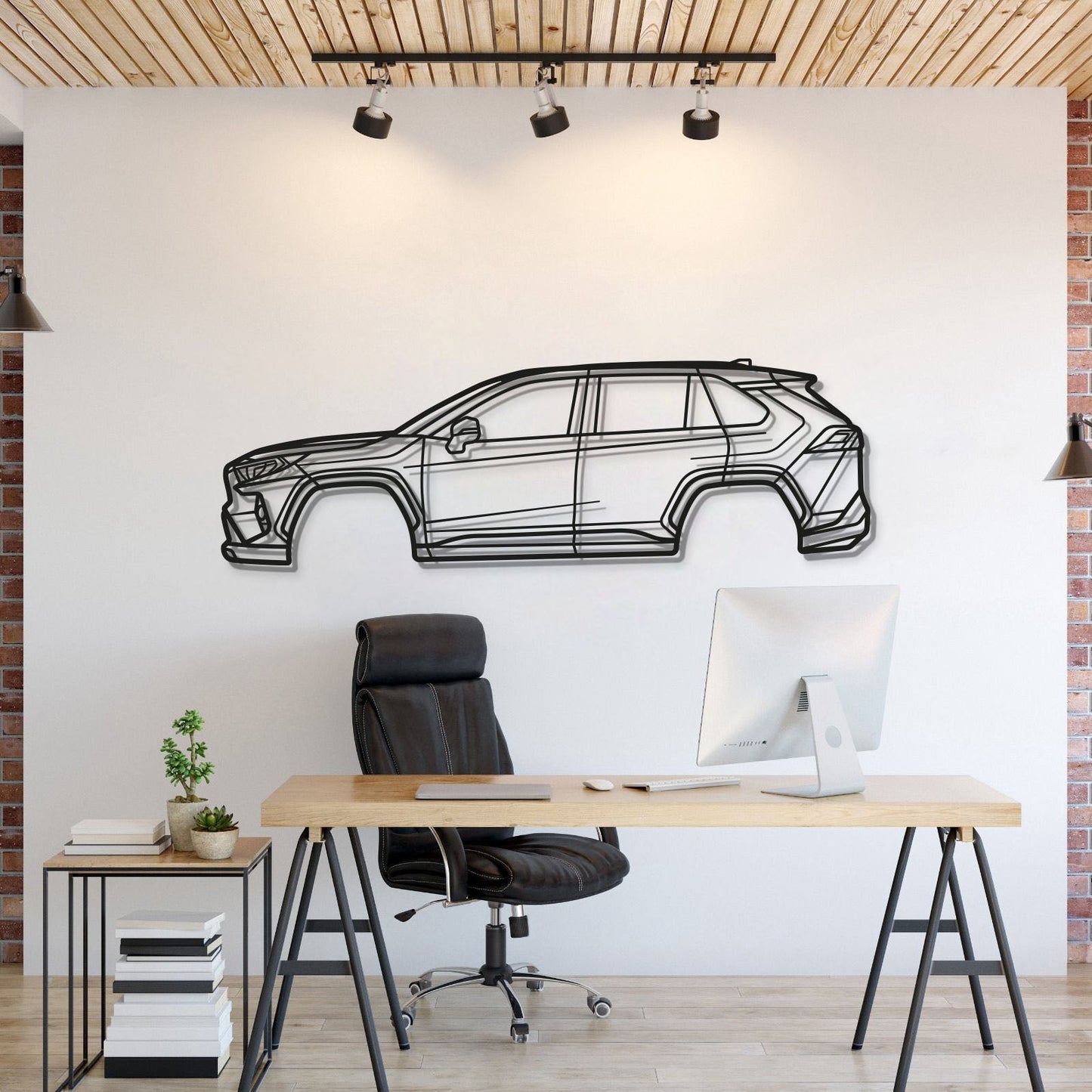 2021 RAV4 Prime 5th Gen (XA50) Metal Car Wall Art - MT0761 - MT0761B49L-MT0761B69L-MT0761B80L-MT0761B99L-MT0761B120L-  DRIVEN - 1