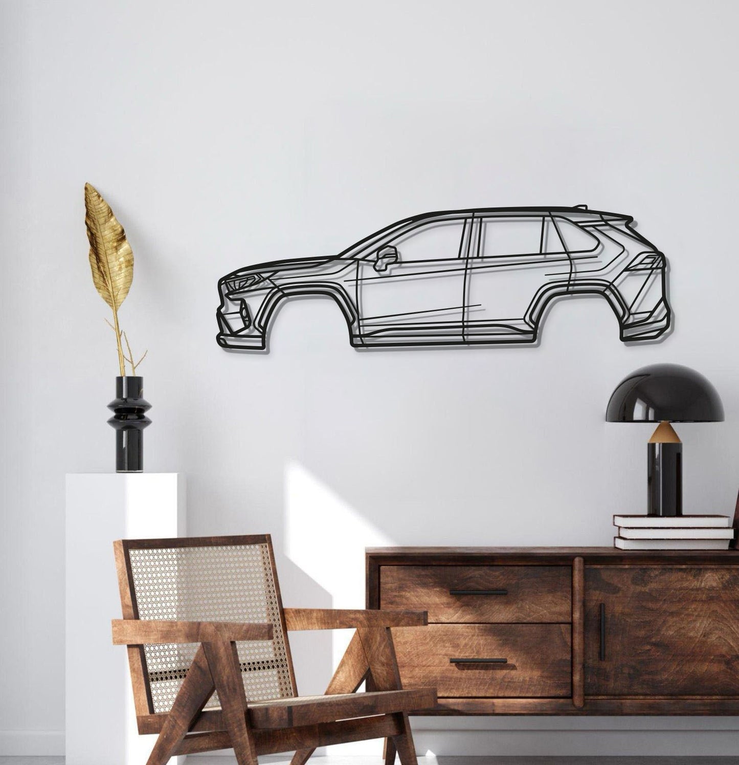 2021 RAV4 Prime 5th Gen (XA50) Metal Car Wall Art - MT0761 - MT0761B49L-MT0761B69L-MT0761B80L-MT0761B99L-MT0761B120L-  DRIVEN - 2