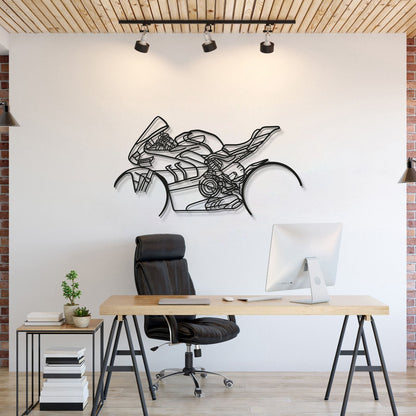 V4SP Metal Motorcycle Wall Art - MT1105 - MT1105B49L-MT1105B69L-MT1105B80L-MT1105B99L-MT1105B115L-  DRIVEN - 1