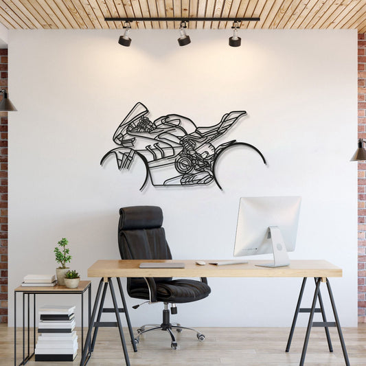 V4SP Metal Motorcycle Wall Art - MT1105 - MT1105B49L-MT1105B69L-MT1105B80L-MT1105B99L-MT1105B115L-  DRIVEN - 1