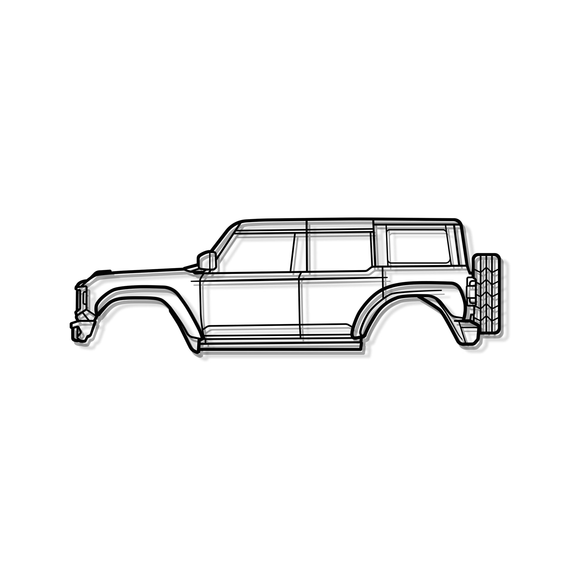 2022 Bronco Raptor Metal Car Wall Art - MT0776 - MT0776B49L-MT0776B69L-MT0776B80L-MT0776B99L-MT0776B120L-  DRIVEN - 8